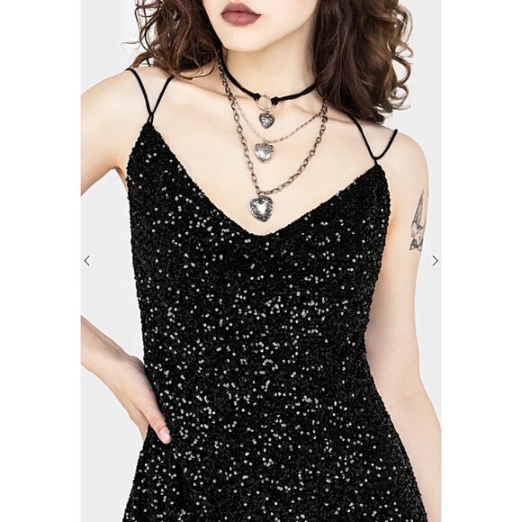 DISTURBIA Kikamora strappy sequin mini dress - Picture 3 of 10